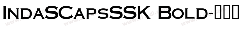 IndaSCapsSSK Bold字体转换